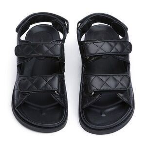 HIRANNI BLACK SHEEP NAPPA SANDALS